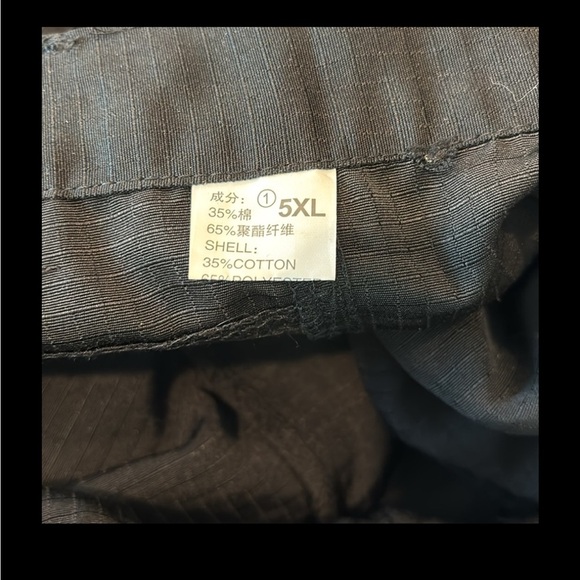 NWT tactical poly cotton lightweight mid thigh black shorts - Picture 4 of 7